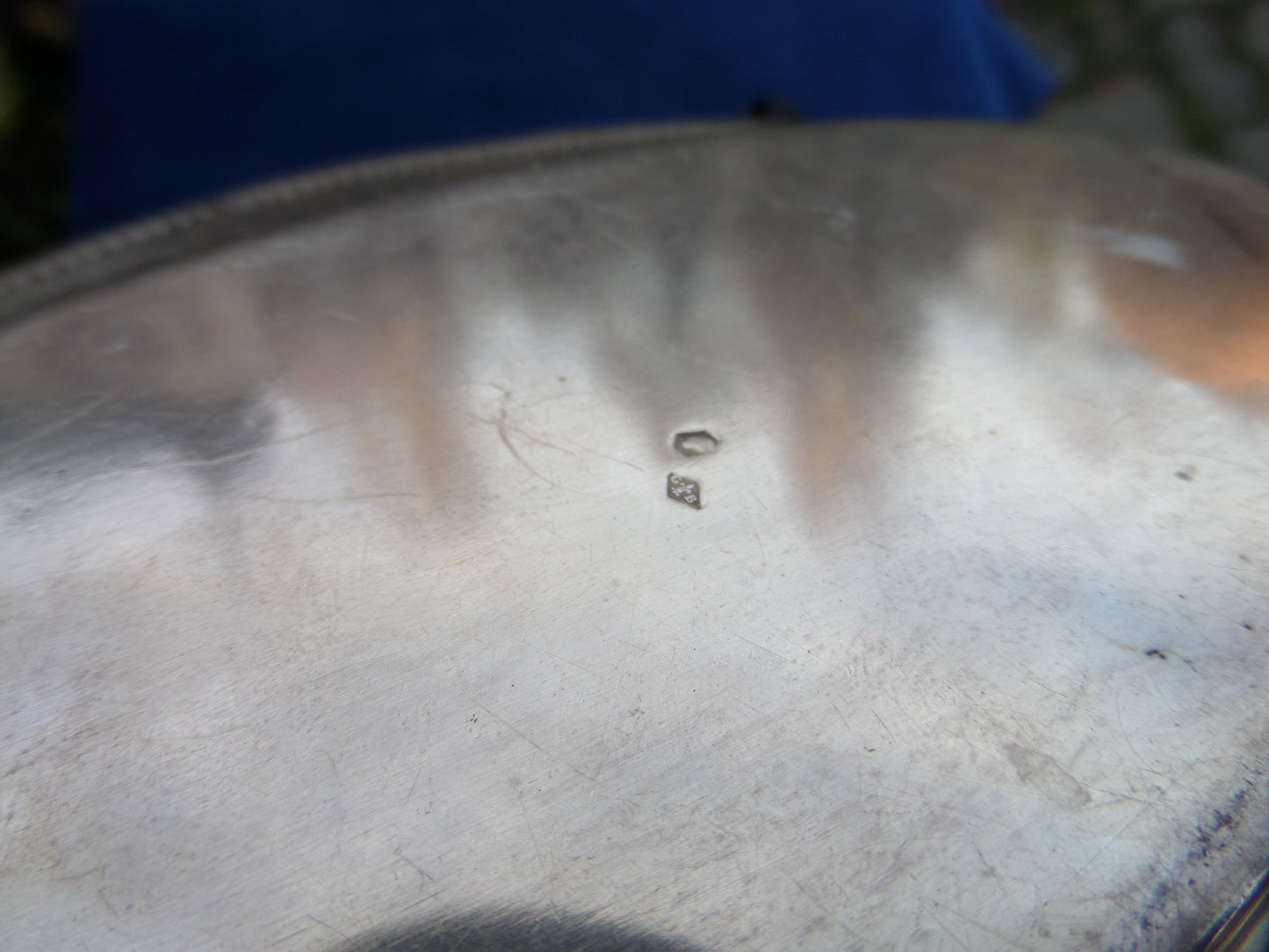 Antique European 800 Silver Oval Reticulated Tray, late 19th Century