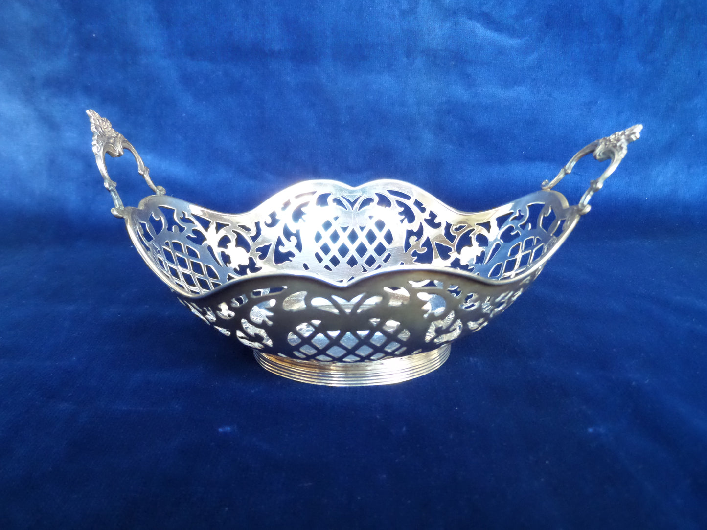 Antique Silver Sterling bonbon basket, Europe, late 19th Century