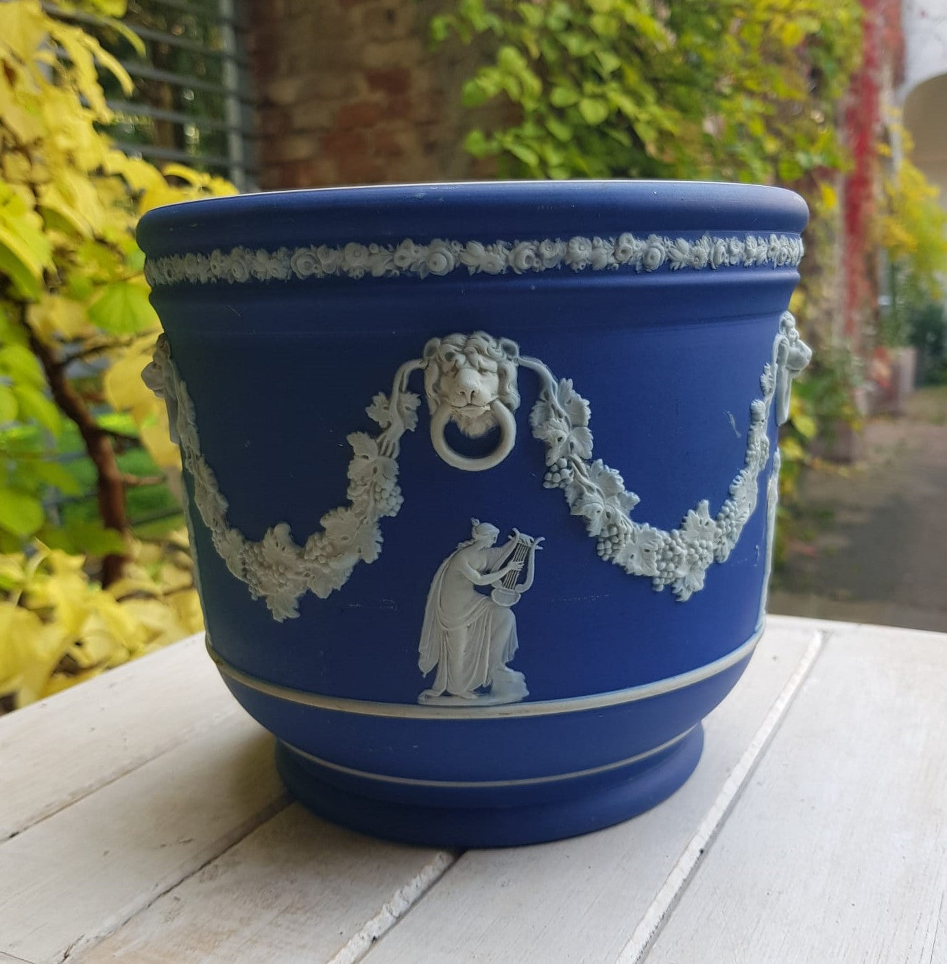 Jasperware Jardiniere Planter , Wedwood, England 1920 - 1940