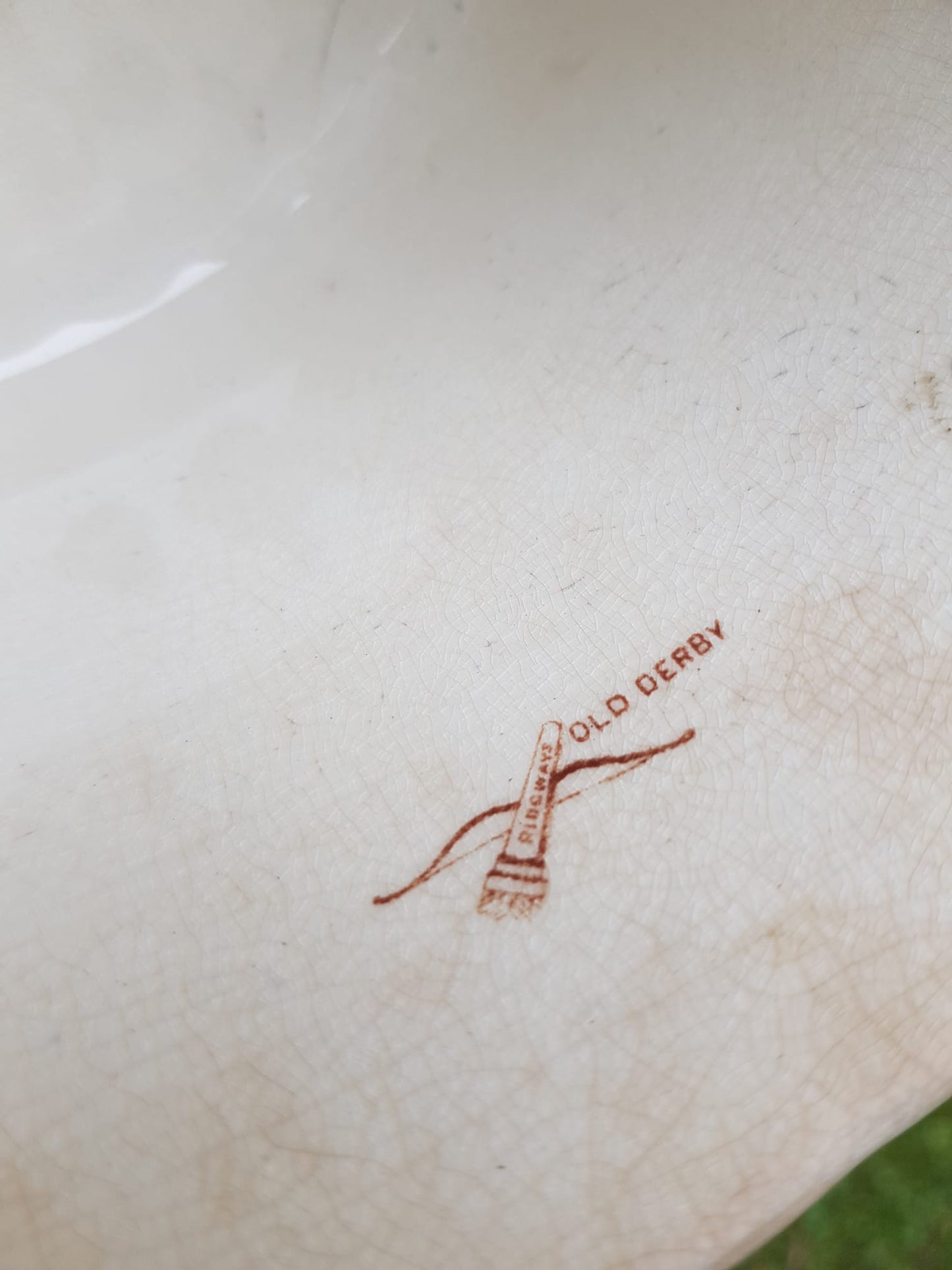 Antique Cheese Dome, Imari style by Ridgways, England 1890s