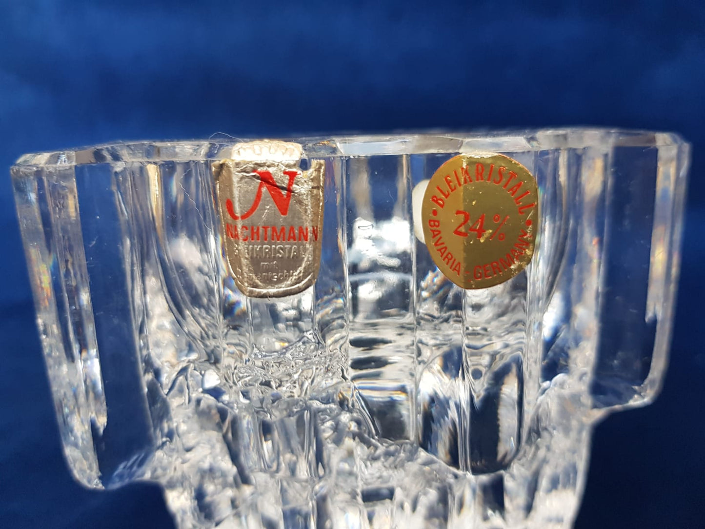 Glass Candle Holder, Nachtmann Glassworks, Germany 1980s