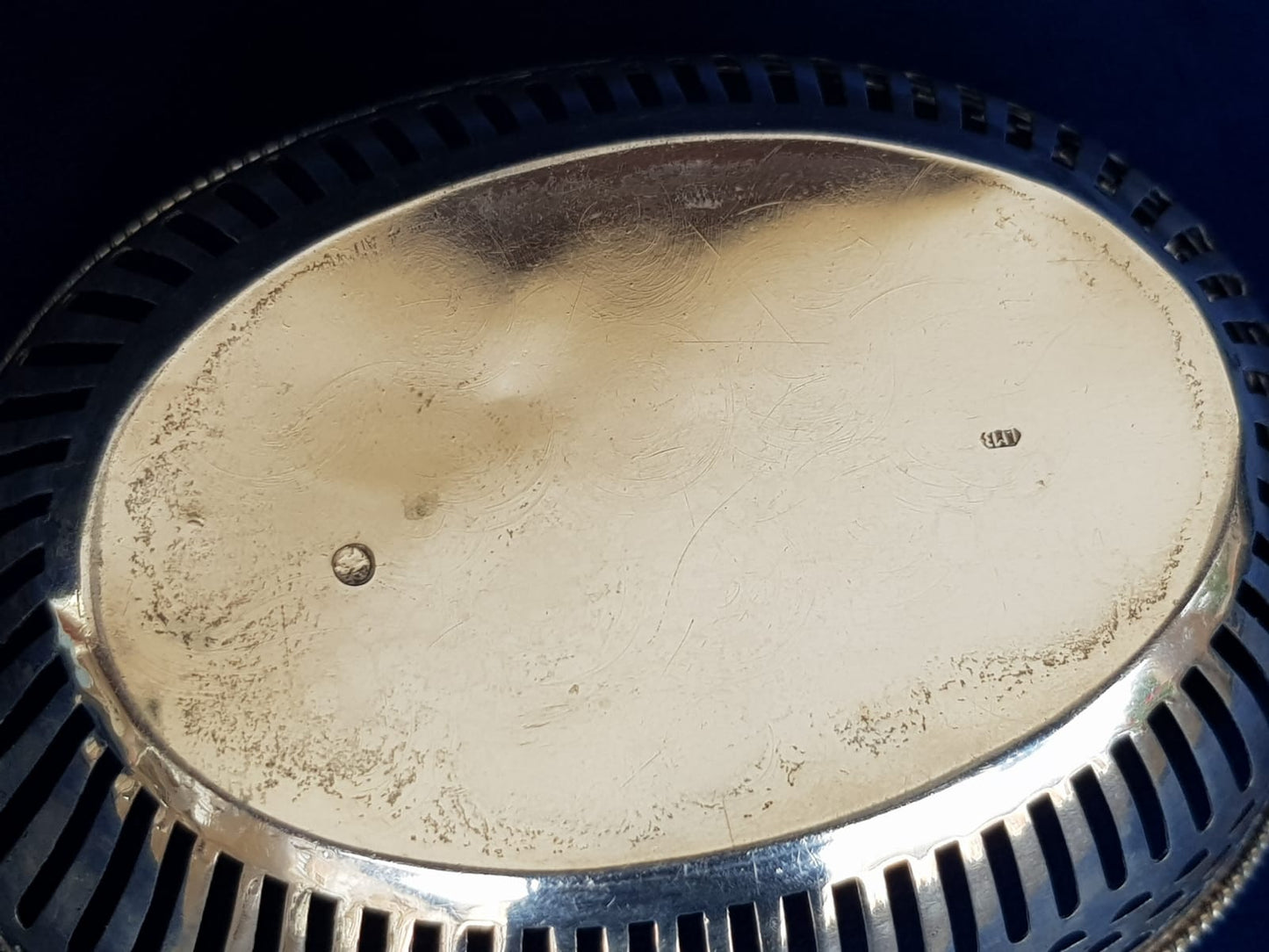 Antique Silver Bonbon Dish, England, late 19th Century