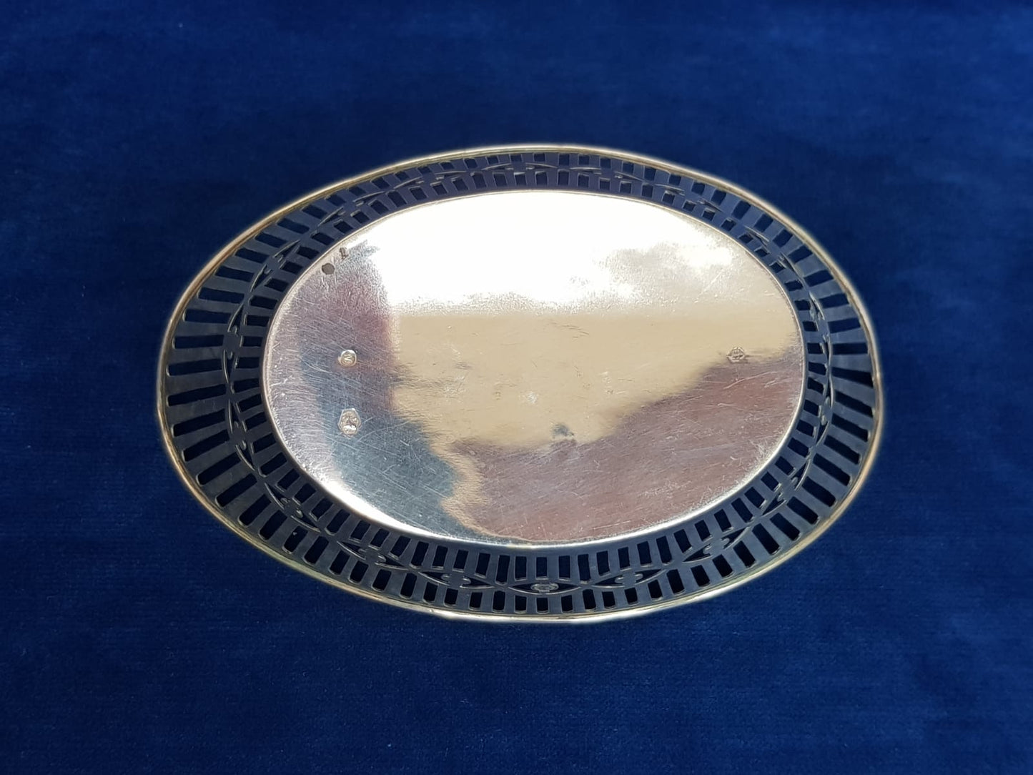 Elegant Dutch Pierced Silver Bonbonnière Dish, Holland, 19/20th Century