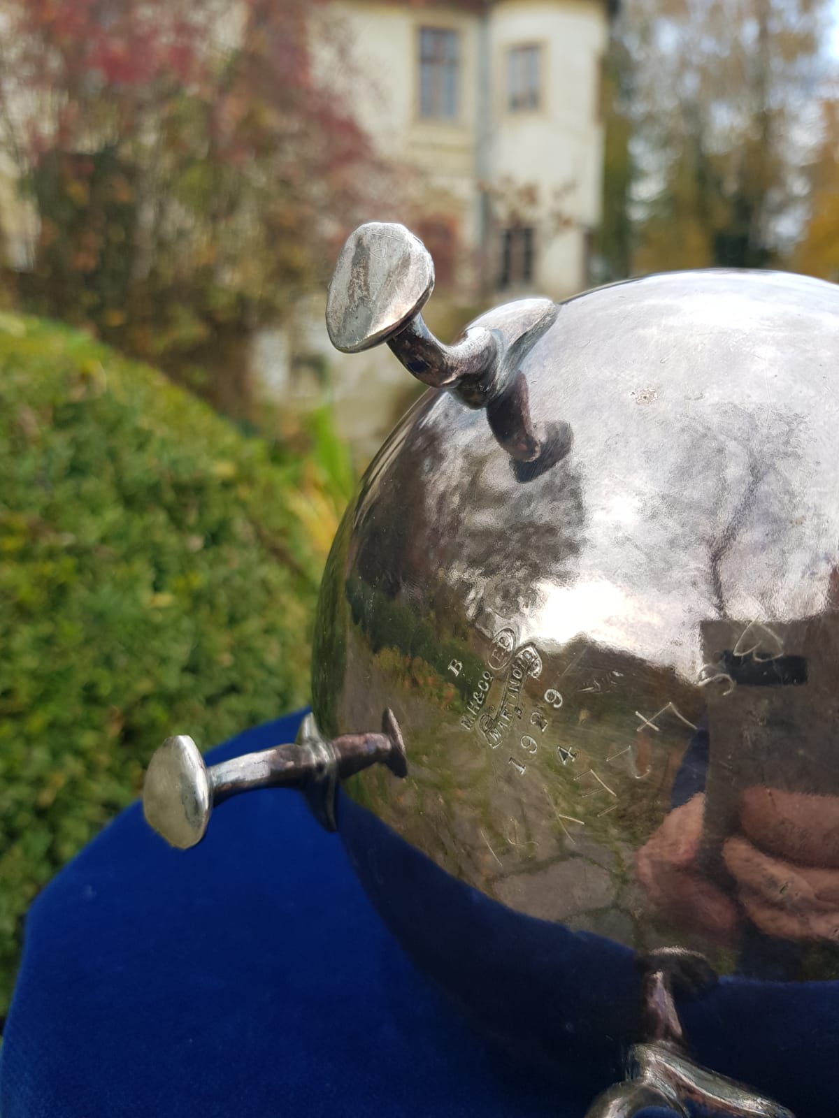 Antique Silver Hot Water/Coffe Jug, England, early 20th Century