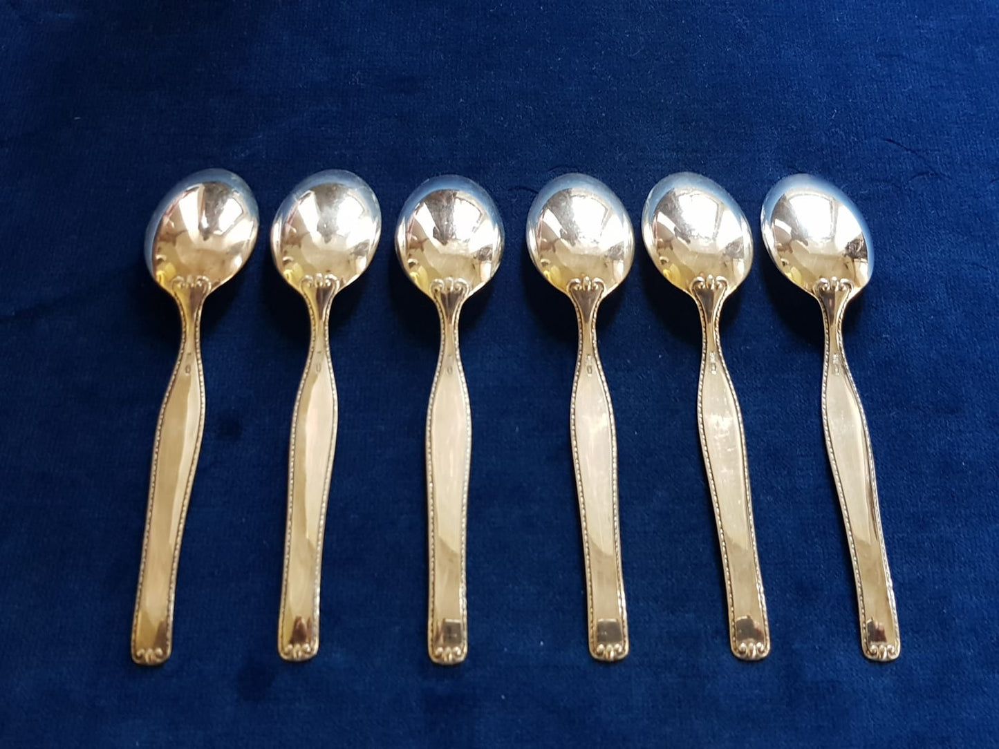 Set of 6 pcs of 800 Silver Teaspoons, Europe, late 19th Century