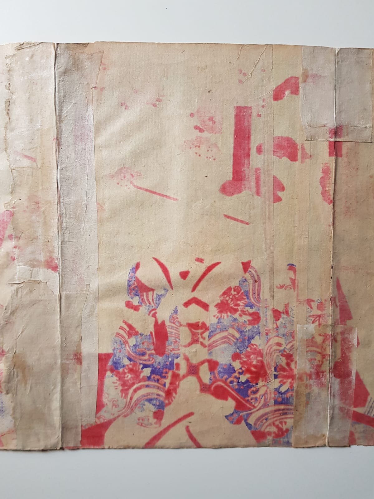 TOYOHARA KUNICHIKA (1835–1900) A Monumental Kabuki Ukiyo-e Triptych: A Scene of Dramatic Conflict beneath the blossoming trees, Japan, Meiji Period