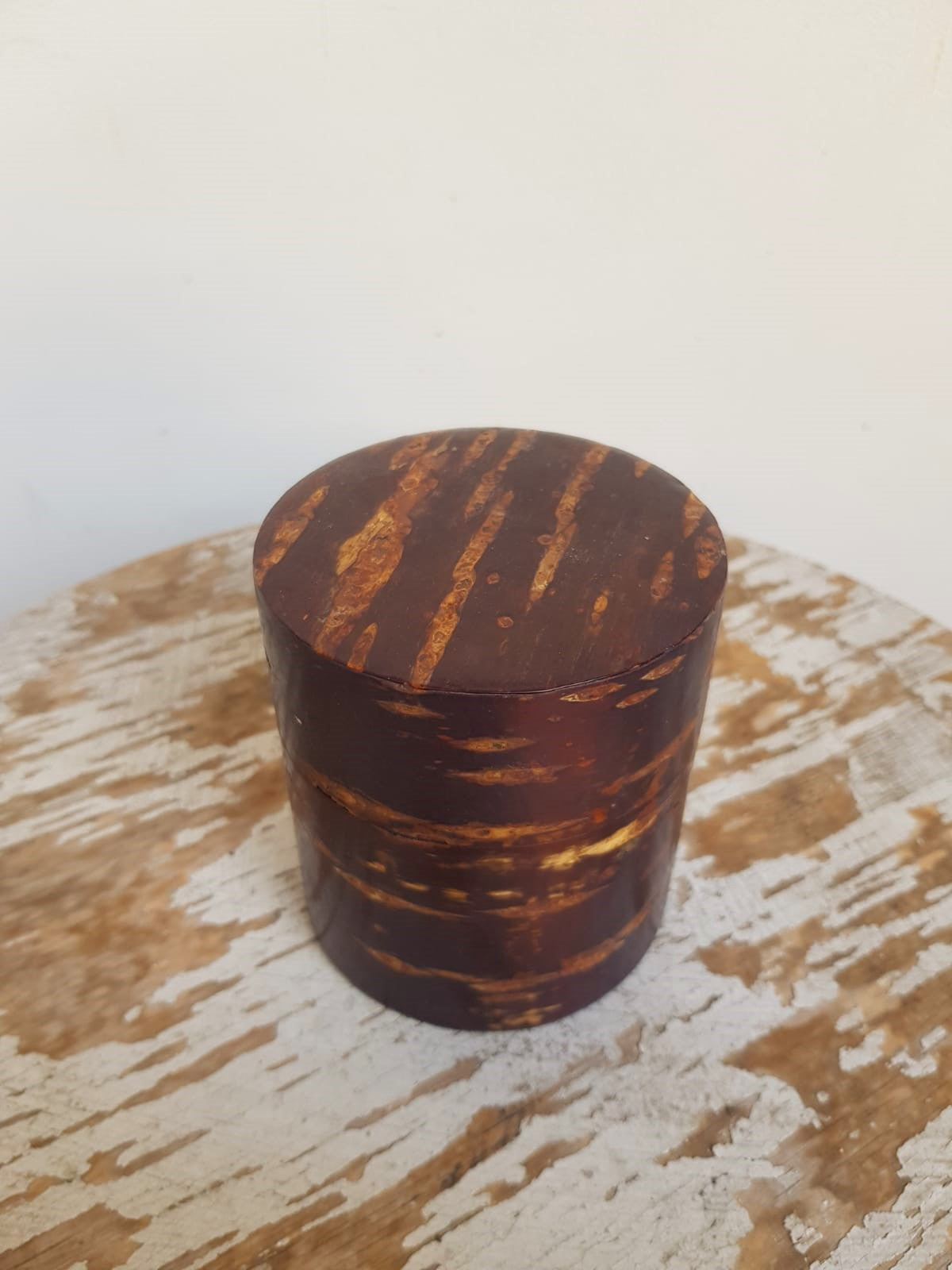 Traditional Handmade Japanese Kabazaiku Tea Container, 20th Century