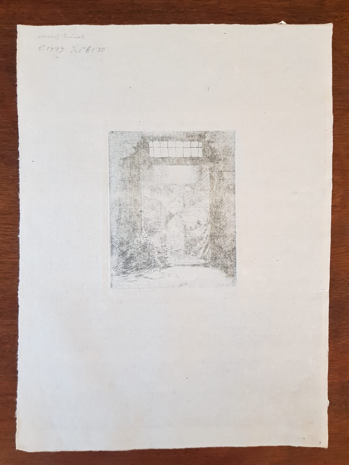 The Charcoal Shop by Vladimír Silovský – Signed 1920s Czech Drypoint Etching