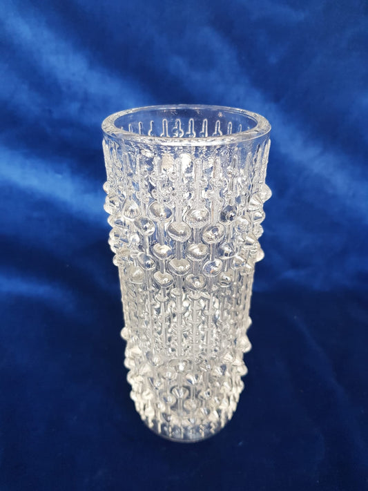 "Candle Wax" Glass Vase by František Pečený, Czechoslovakia 1972