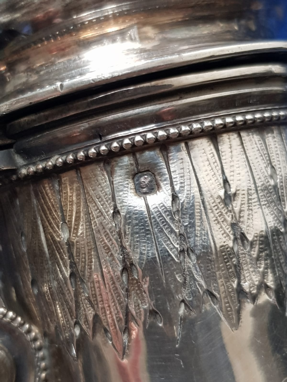 Antique 950 Sterling Silver Coffee Pot, Minerva Hallmark, France, late 19th Century