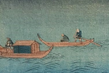 Utagawa Kunisada, "Evening Mist", Woodblock Print, Ukiyo-e, 1857, Edo Period