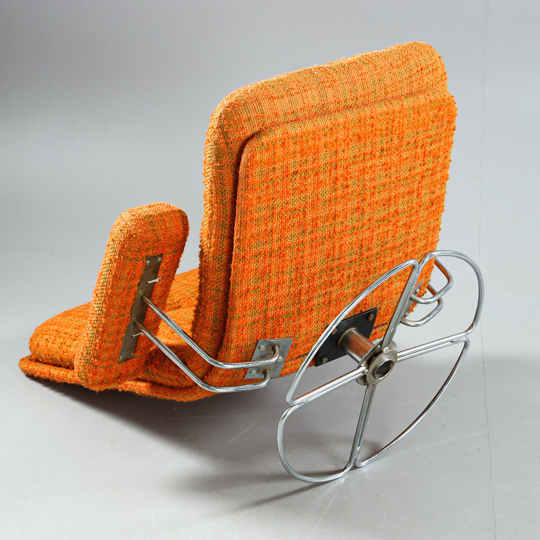 "Sonata" Swivel Chair by Dahléns Armchair Industry Dalum, Sweden, 1970s