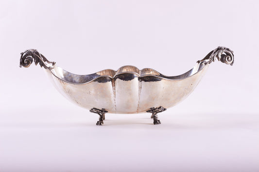 800 Silver Decorative  Neoclassical Style Centerpiece Bowl