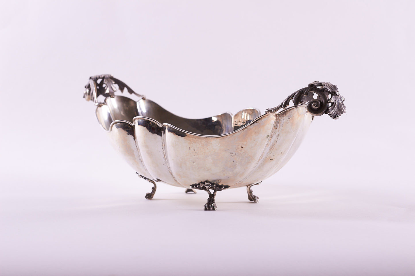 800 Silver Decorative  Neoclassical Style Centerpiece Bowl