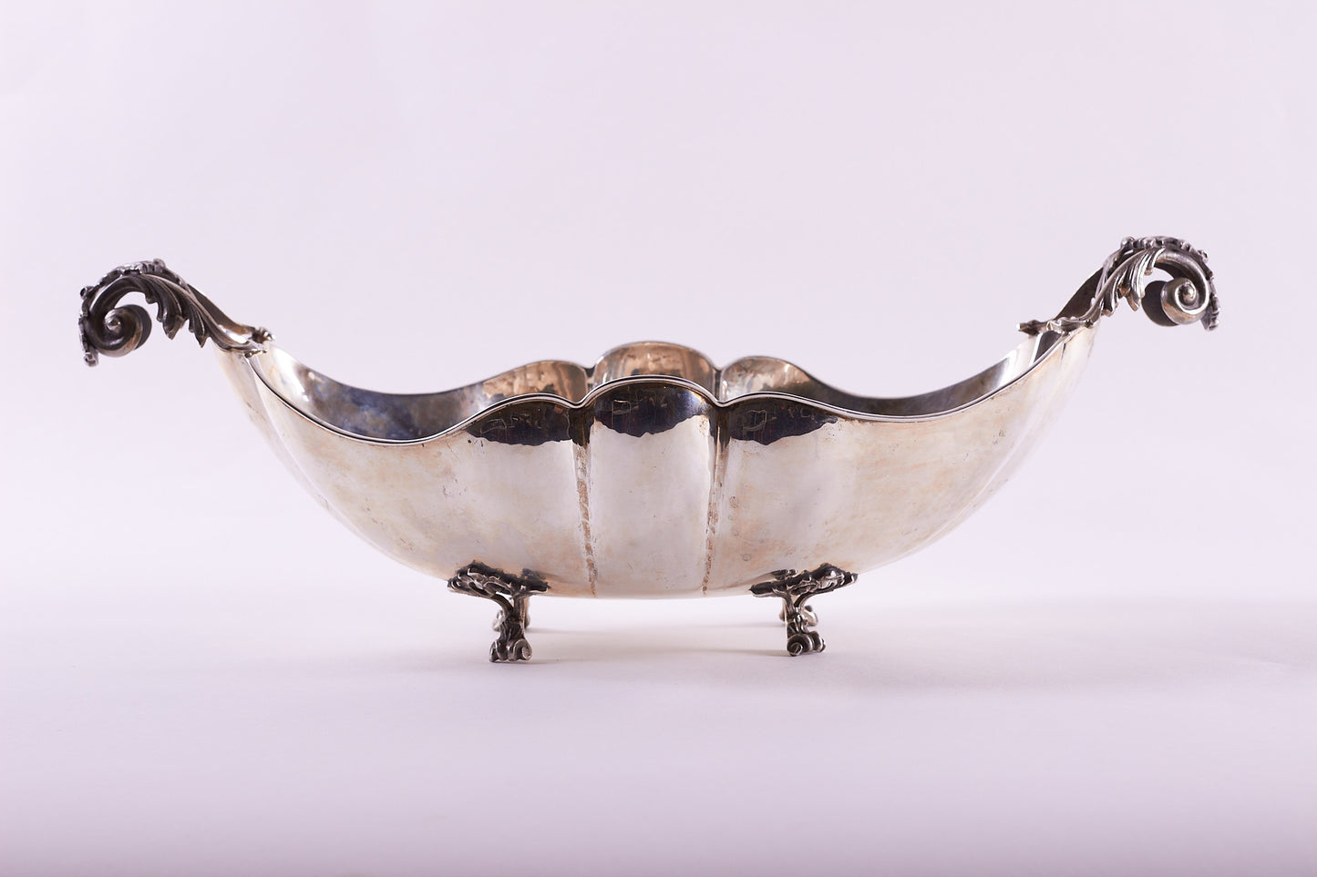 800 Silver Decorative  Neoclassical Style Centerpiece Bowl