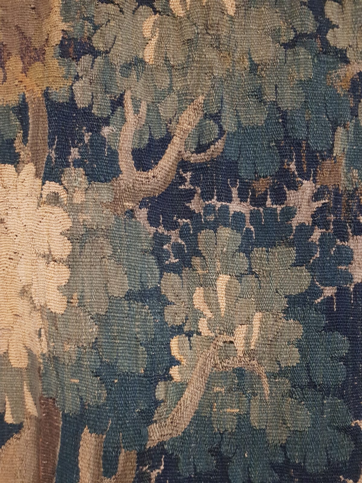 Antique French Verdure Landscape Tapestry, 17th Century