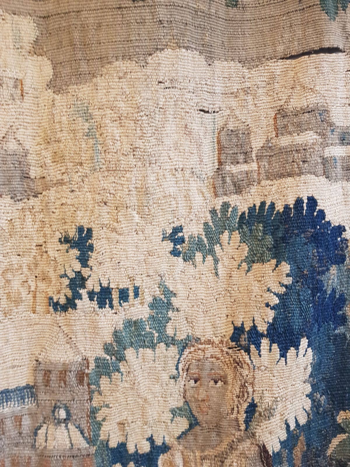 Antique French Verdure Landscape Tapestry, 17th Century