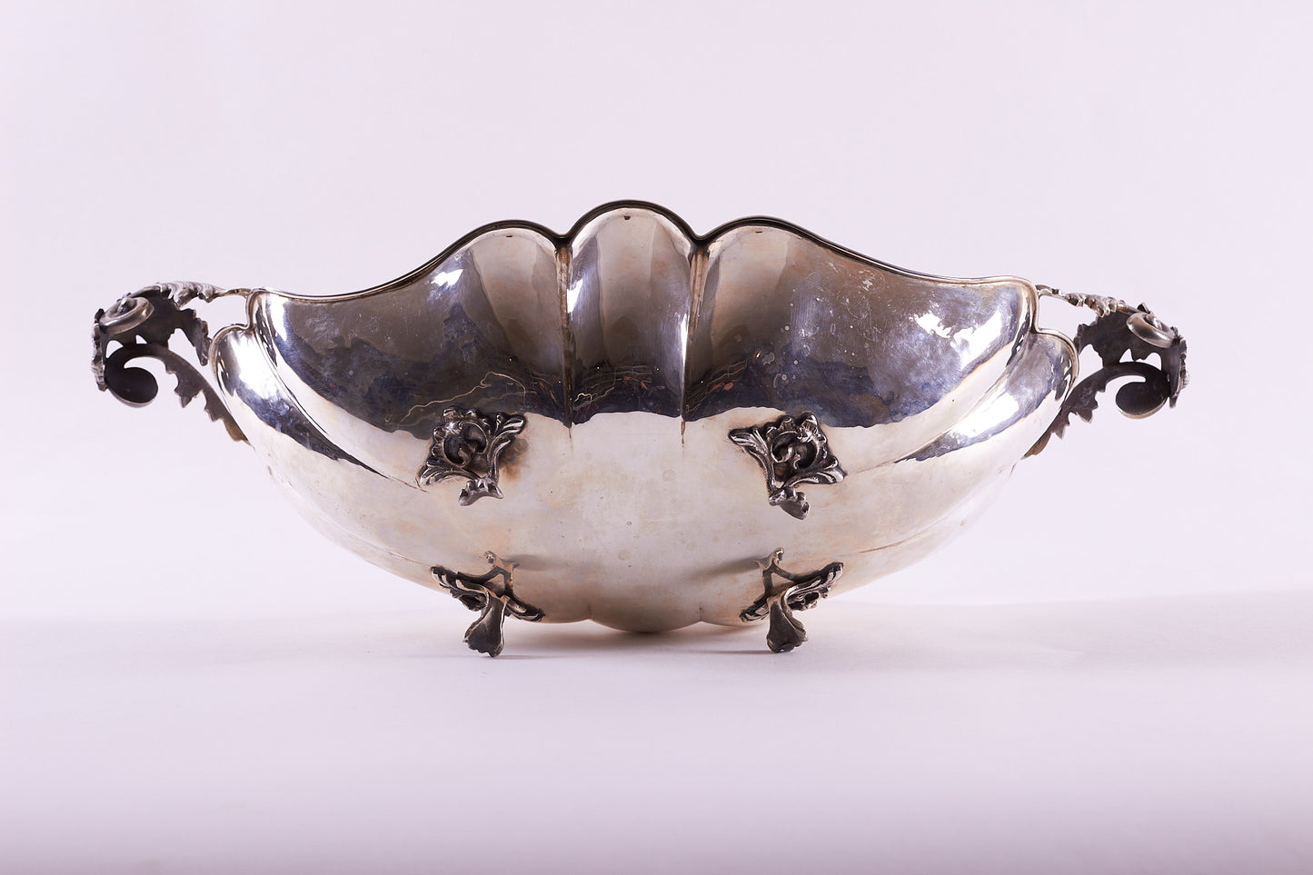 800 Silver Decorative  Neoclassical Style Centerpiece Bowl