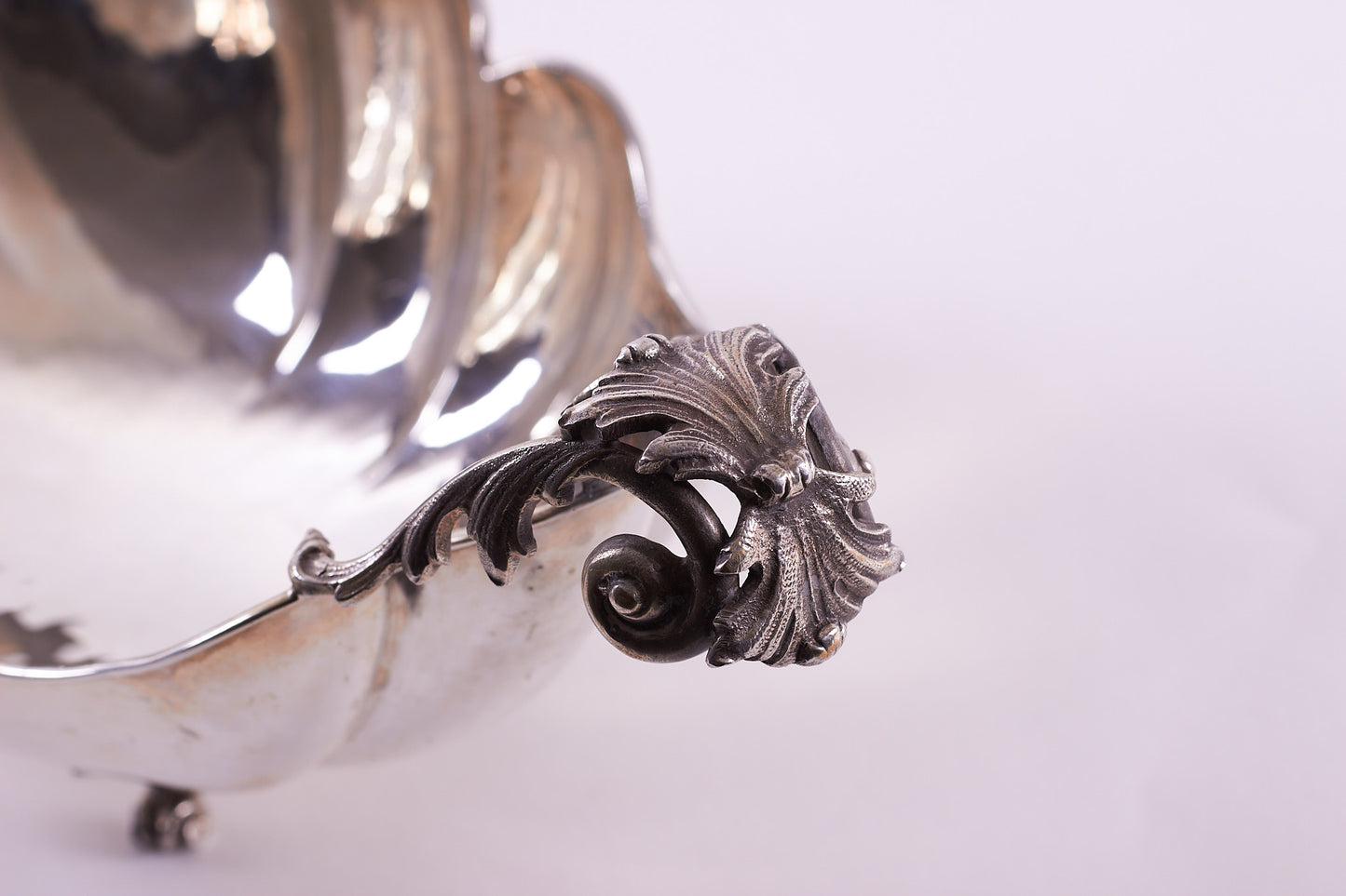 800 Silver Decorative  Neoclassical Style Centerpiece Bowl