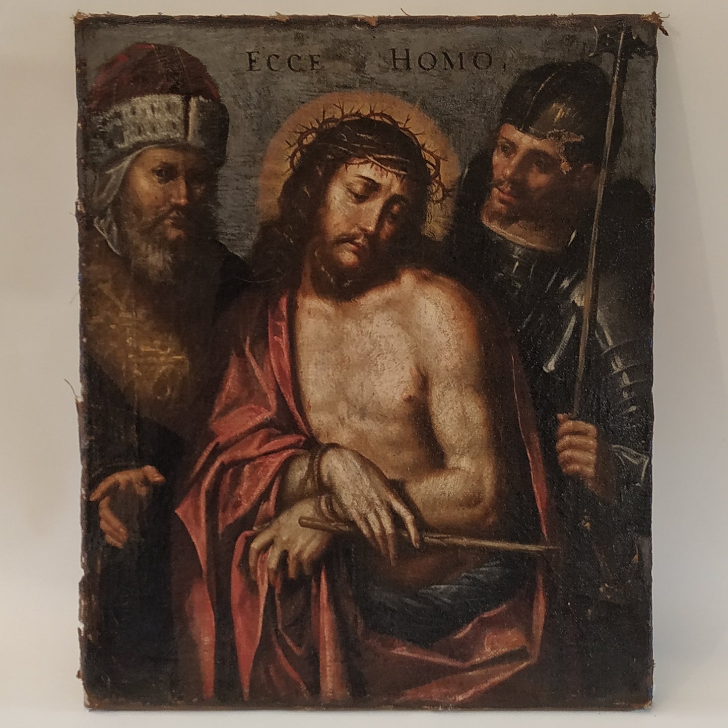 "Ecce Homo" by Jacopo Ligozzi (1547-1627), Oil on Canvas, Italy, 16th Century