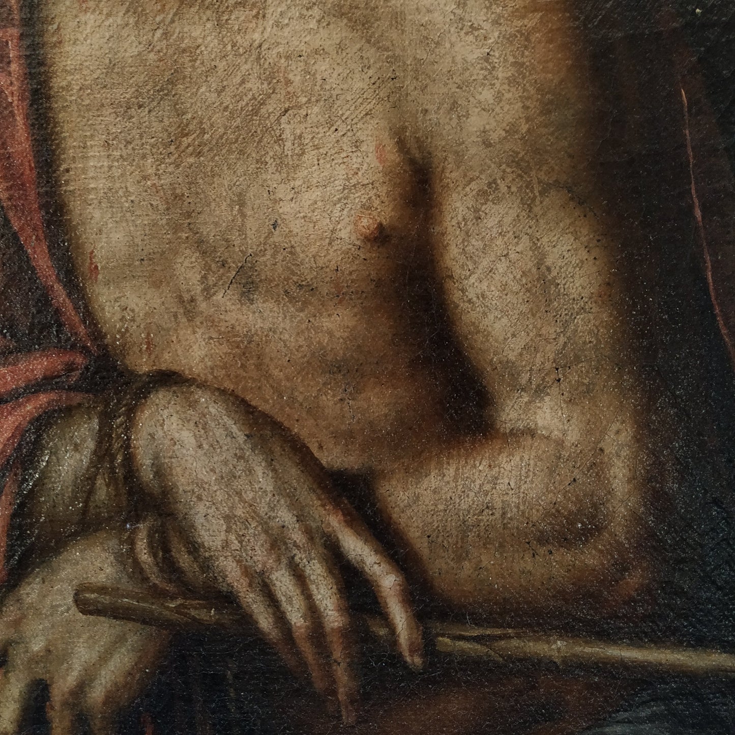 "Ecce Homo" by Jacopo Ligozzi (1547-1627), Oil on Canvas, Italy, 16th Century