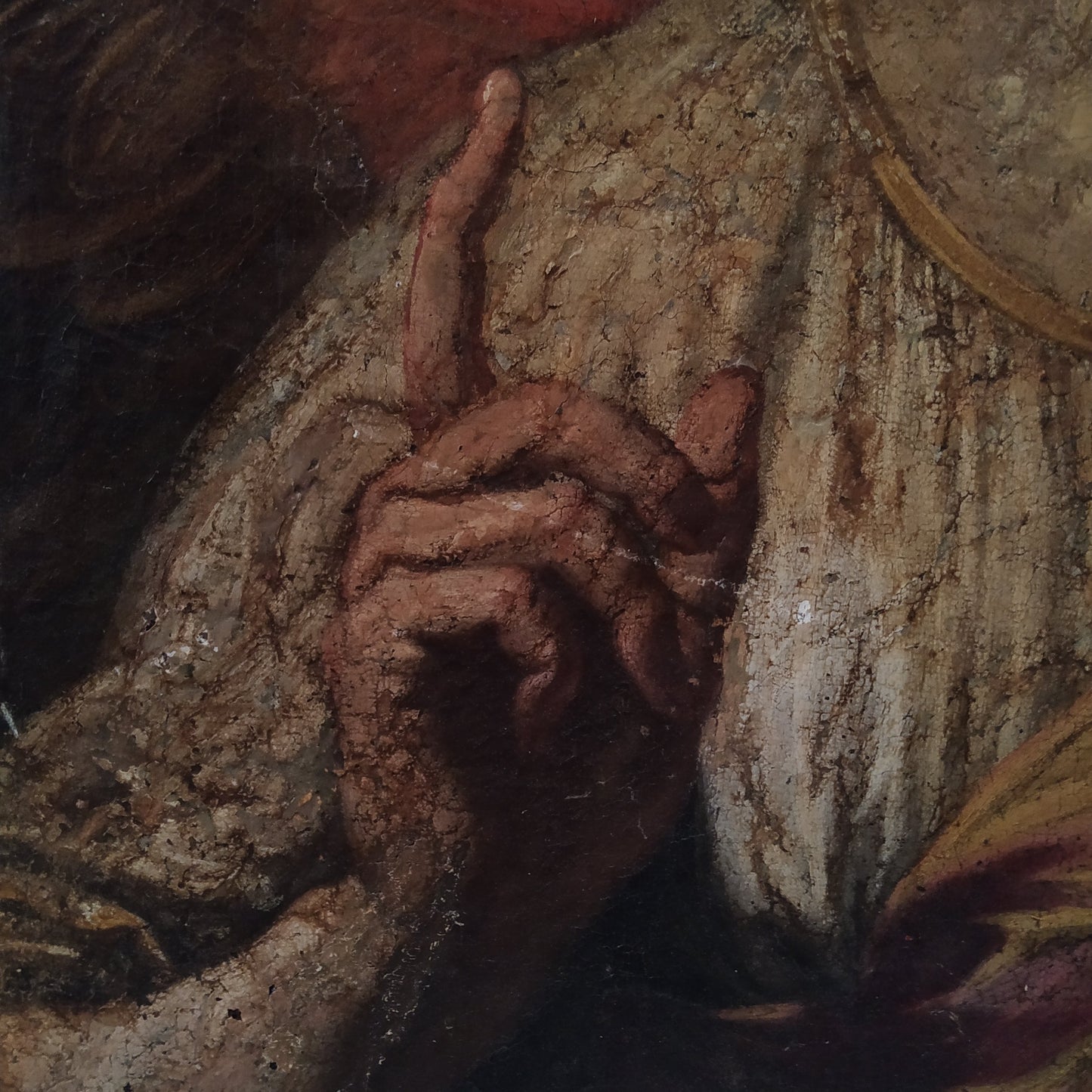 Archangel Gabriel, Italian School, Oil on Canvas, 17th Century