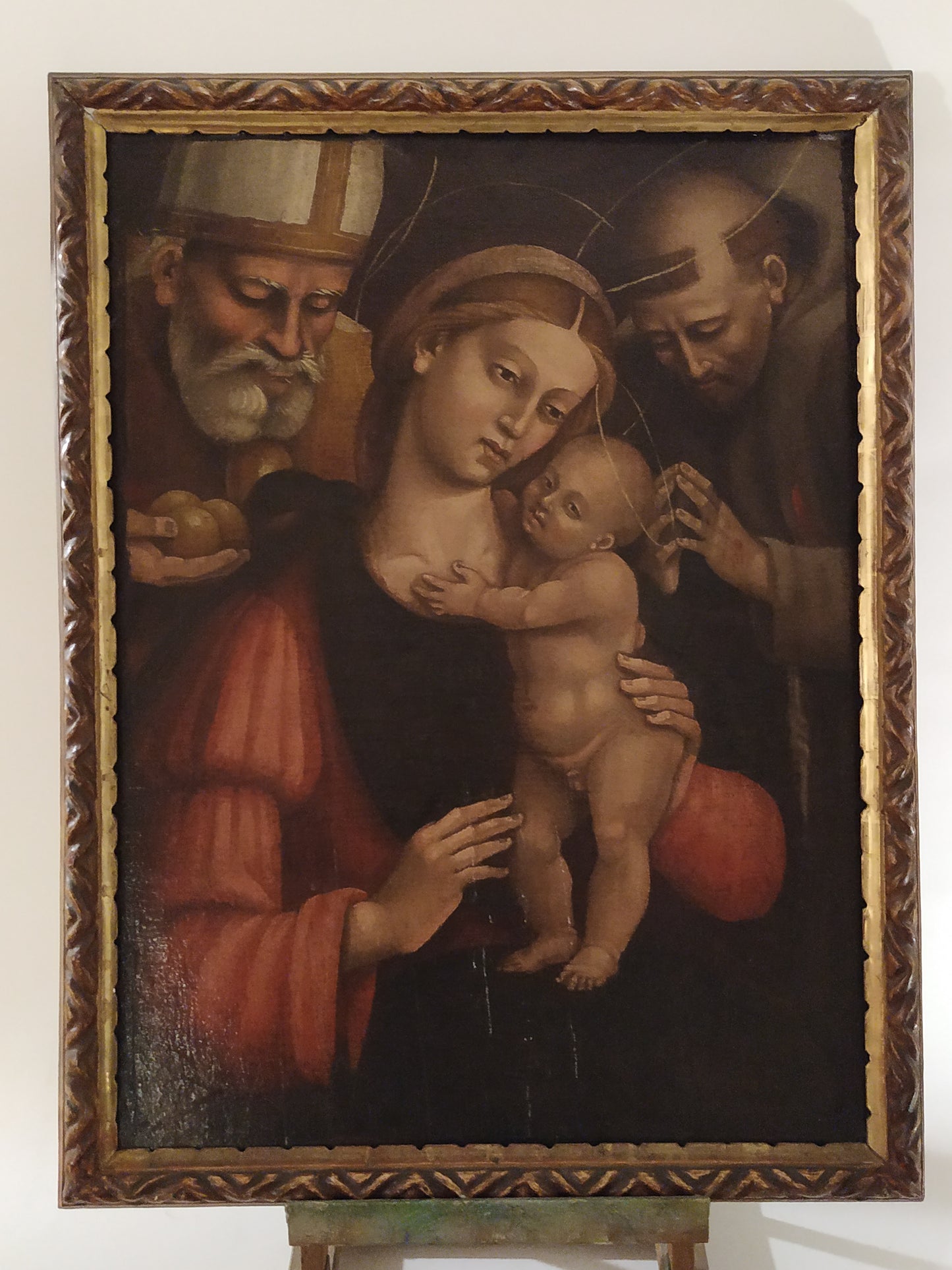 Madonna with Child among tthe Saints, Italian School, Giovanni Battista Giovenone,  16th Century