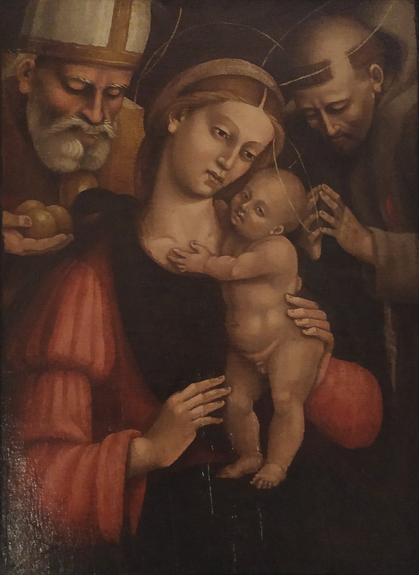 Madonna with Child among tthe Saints, Italian School, Giovanni Battista Giovenone,  16th Century