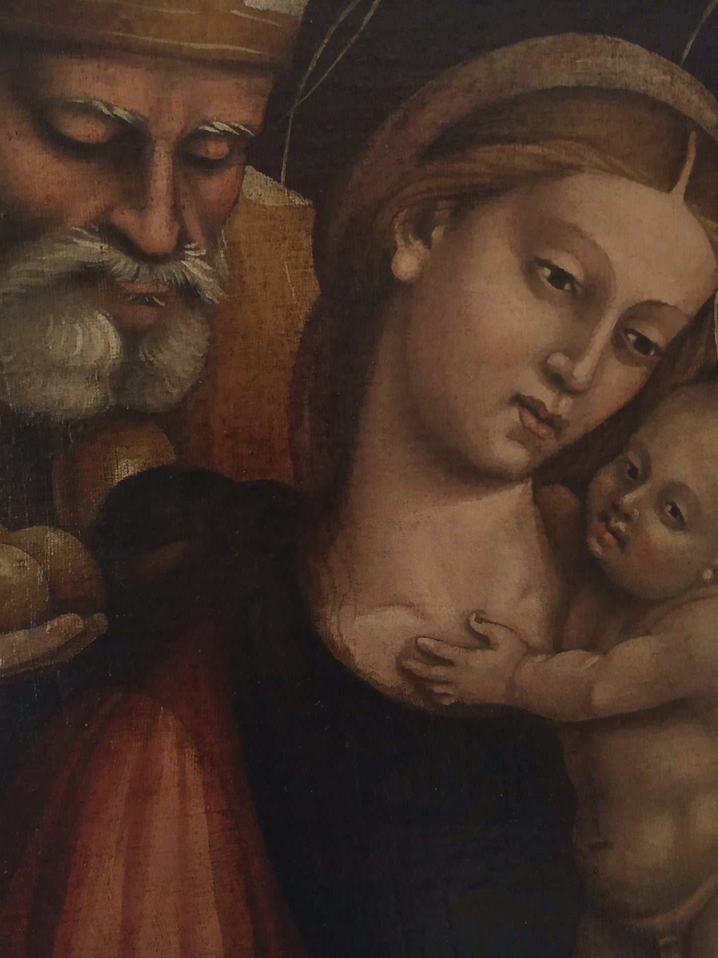 Madonna with Child among tthe Saints, Italian School, Giovanni Battista Giovenone,  16th Century