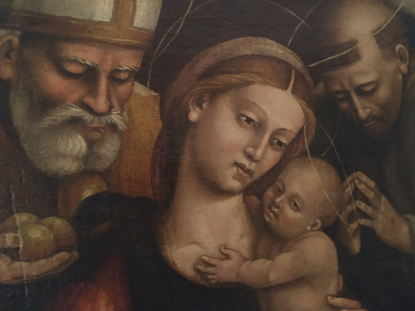 Madonna with Child among tthe Saints, Italian School, Giovanni Battista Giovenone,  16th Century