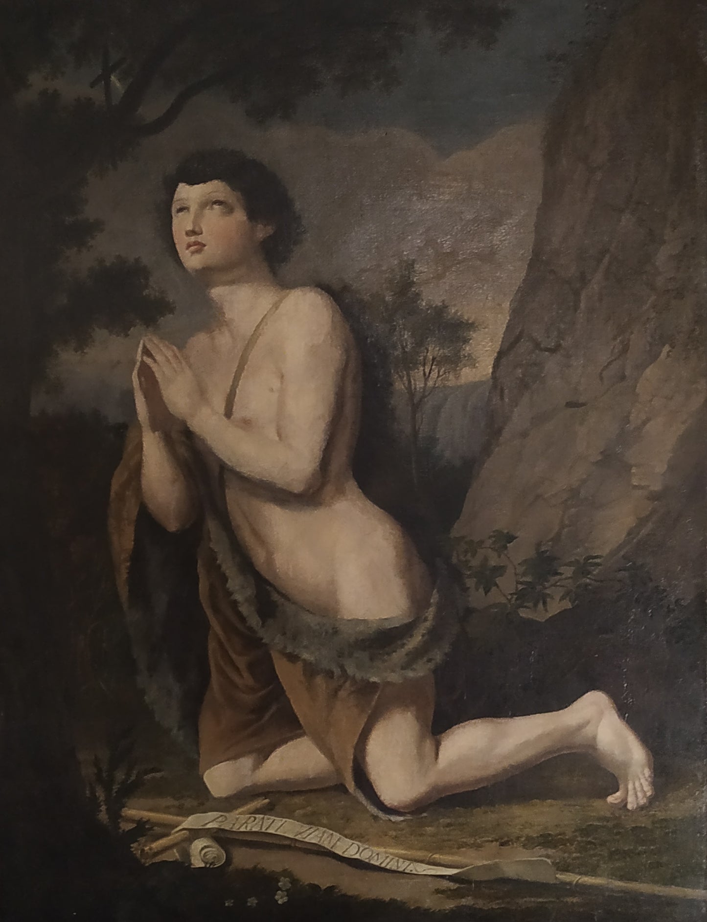 Saint John the Baptist, Oil on Canvas, Bohemia/Austria, Second Half of the 18th Century