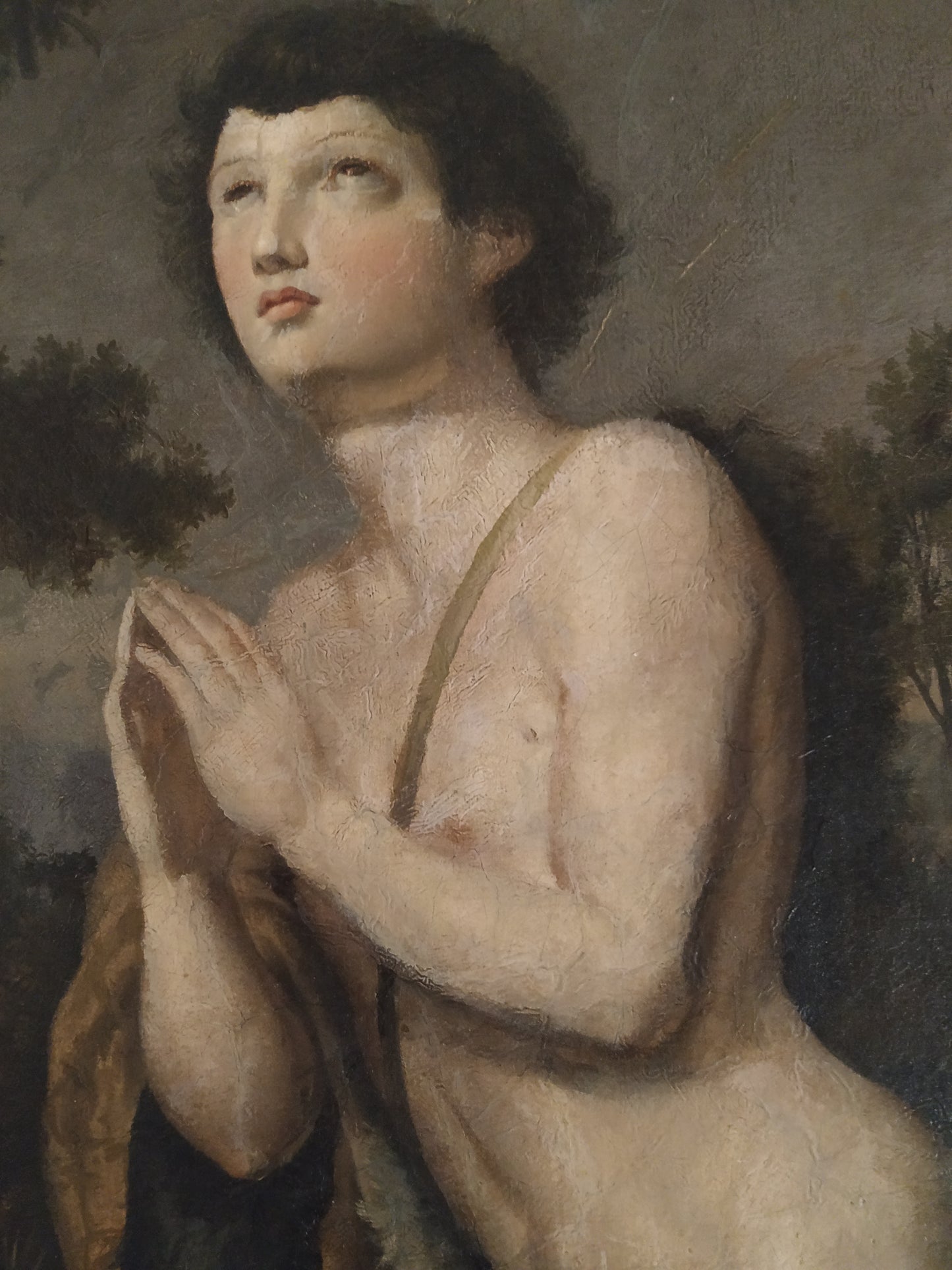Saint John the Baptist, Oil on Canvas, Bohemia/Austria, Second Half of the 18th Century
