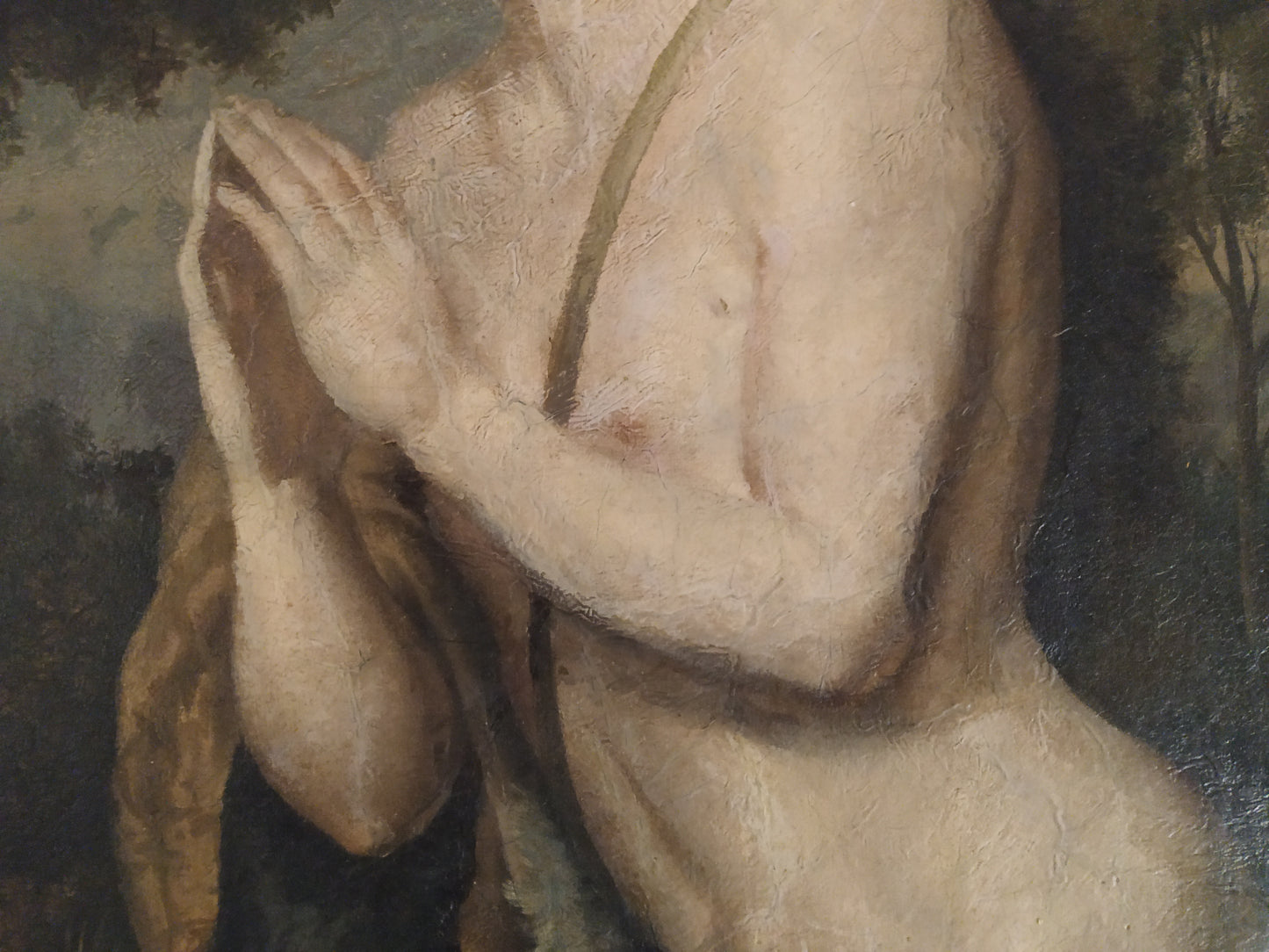 Saint John the Baptist, Oil on Canvas, Bohemia/Austria, Second Half of the 18th Century