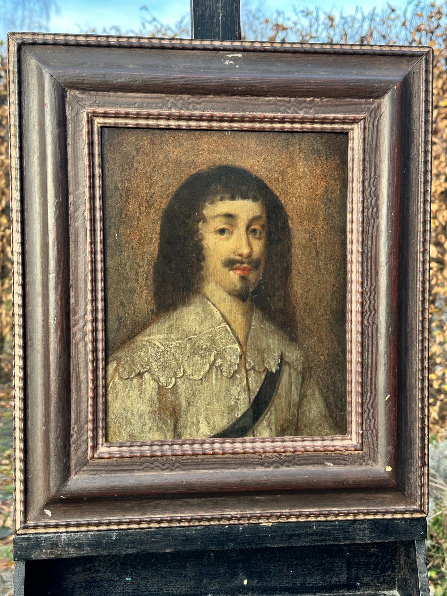 Portrait of a young noble man, Oil on Wood Panel, 17th century, possibly England