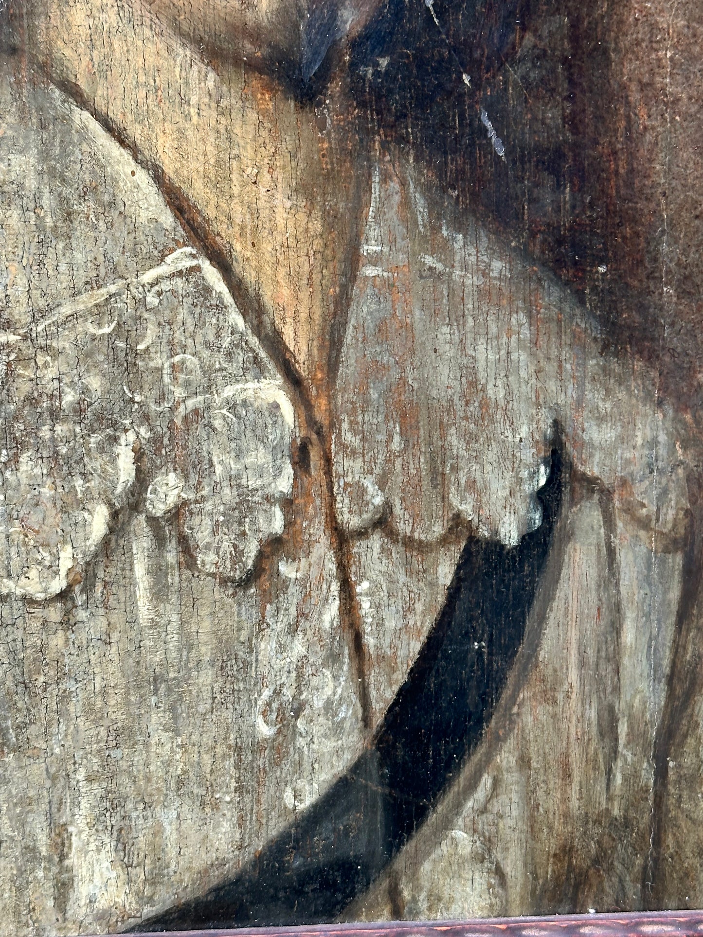 Portrait of a young noble man, Oil on Wood Panel, 17th century, possibly England