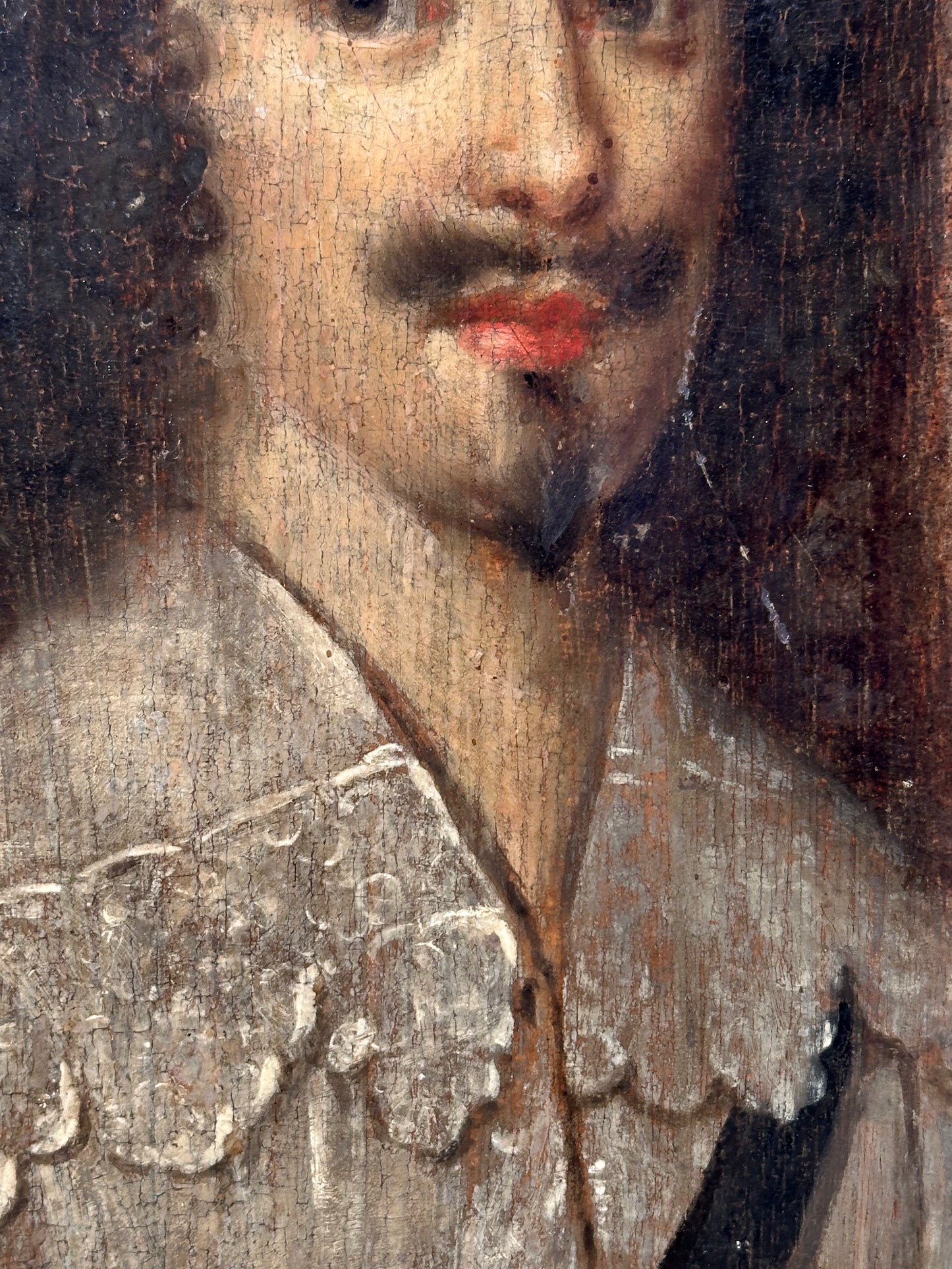 Portrait of a young noble man, Oil on Wood Panel, 17th century, possibly England