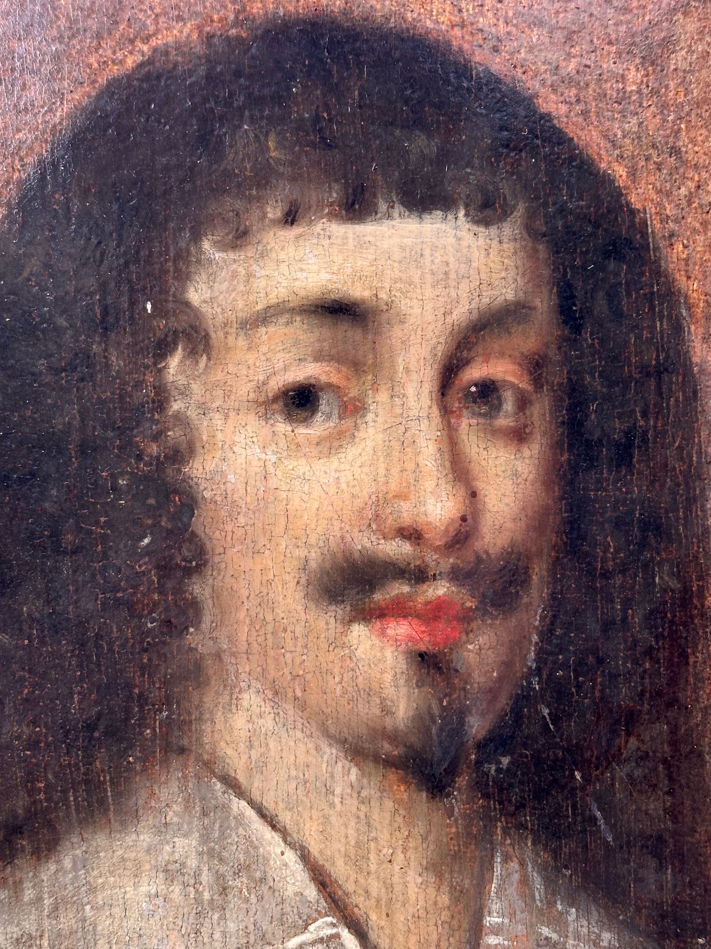 Portrait of a young noble man, Oil on Wood Panel, 17th century, possibly England