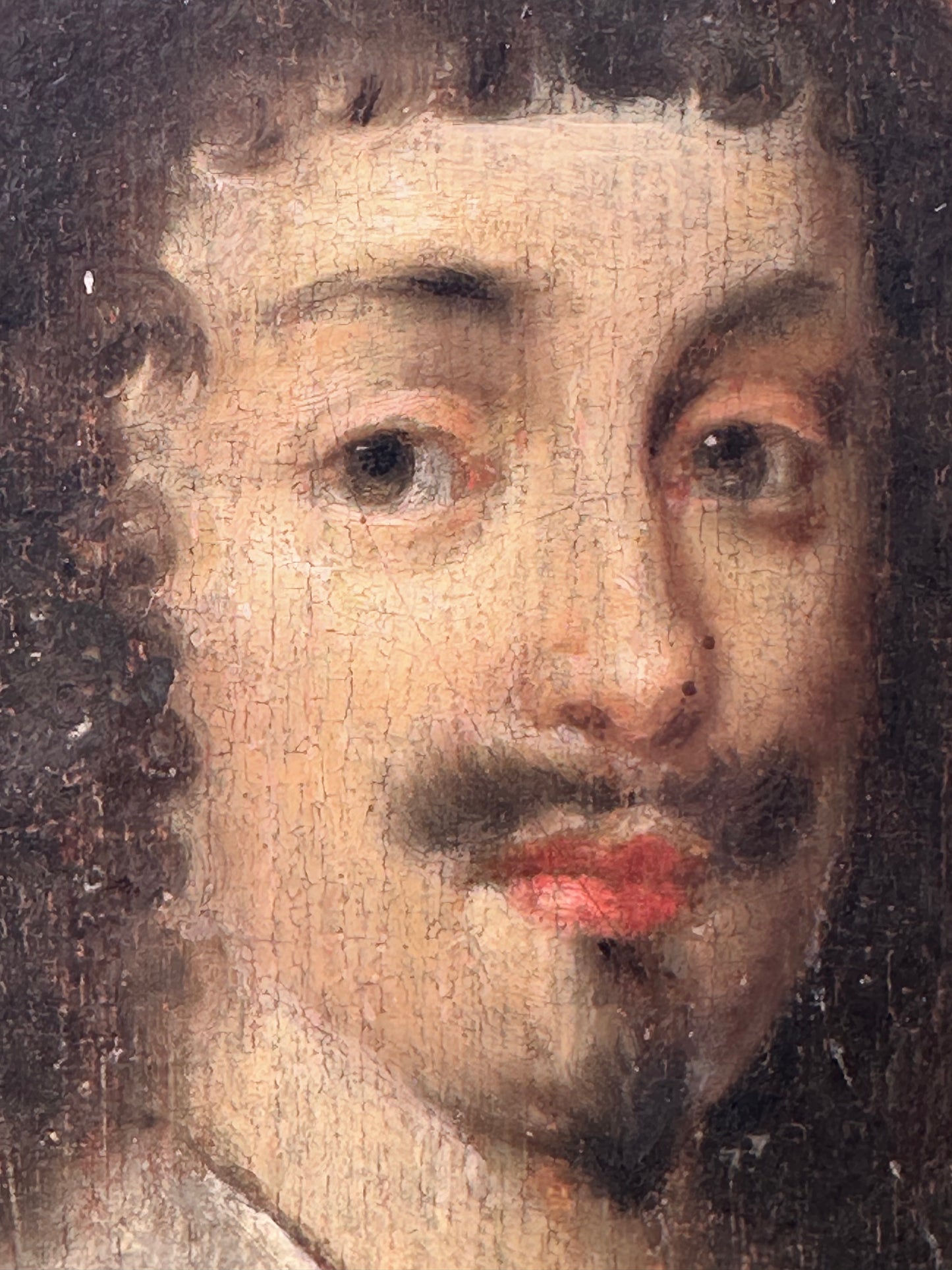 Portrait of a young noble man, Oil on Wood Panel, 17th century, possibly England
