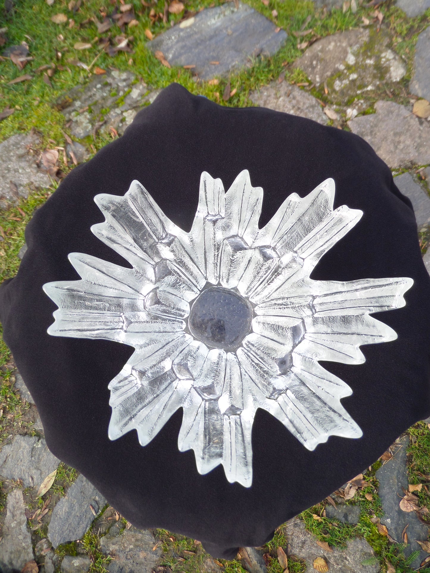 "Revontulet" Ice Glass Bowl by Tauno Wirkkala for Humppila Glassworks, Finland, 1960s