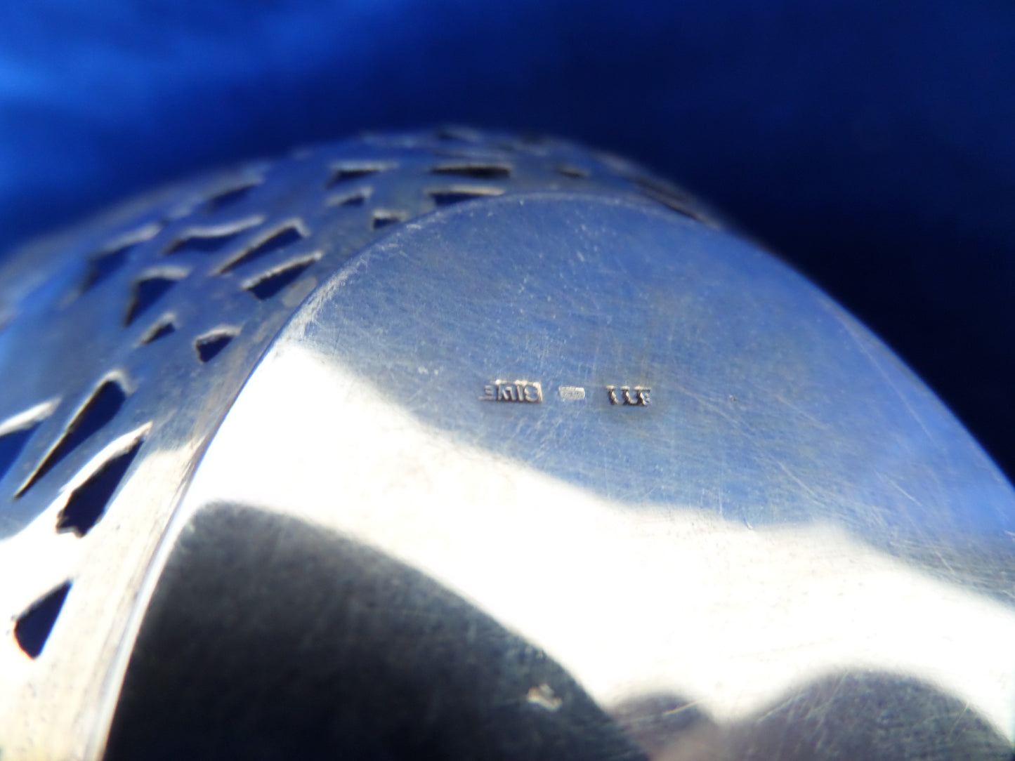 Antique Silver Pierced Serving Dish, Europe, late 19th Century