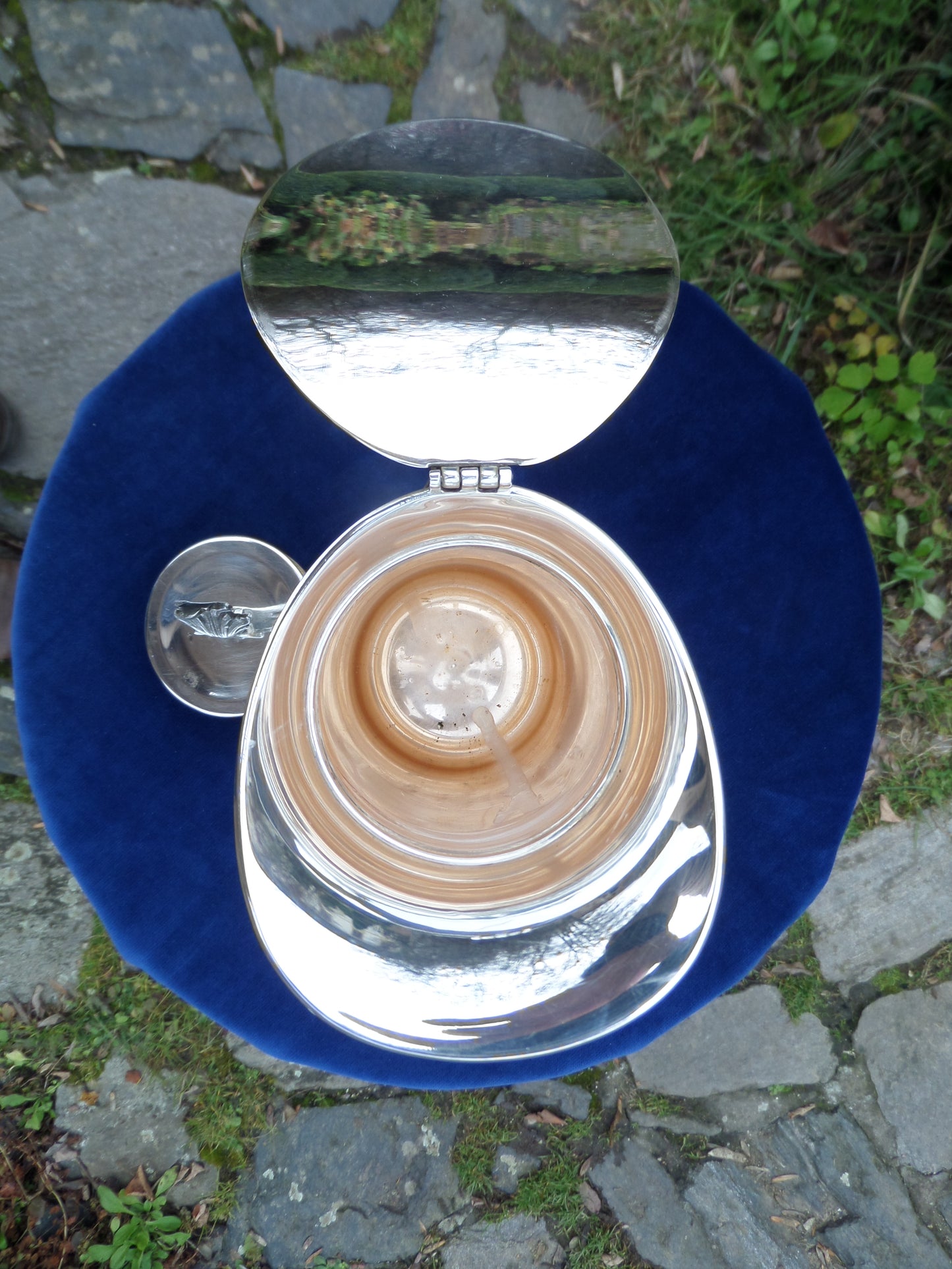 Vintage 800 Silver Jug with Hermetic Lid, mid 20th Century