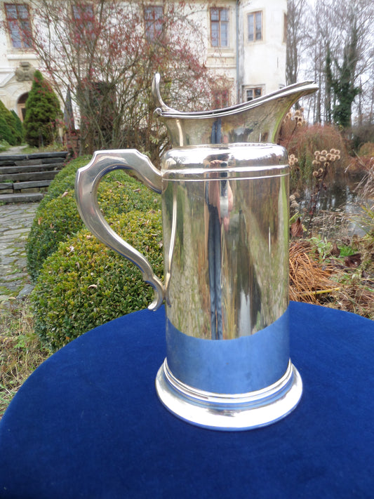 Vintage 800 Silver Jug with Hermetic Lid, mid 20th Century
