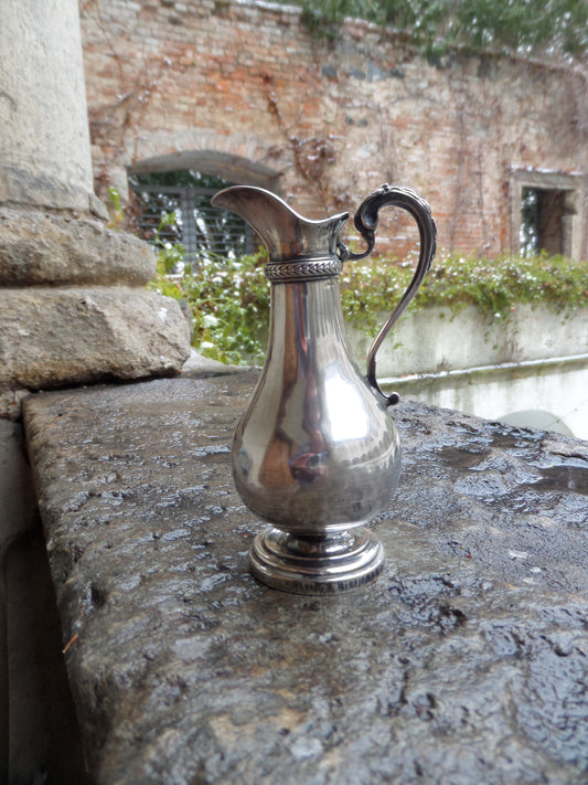 Elegant Antique Solid Silver Ewer, Europe, late 19th Century