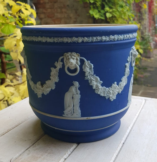 Jasperware Jardiniere Planter , Wedwood, England 1920 - 1940
