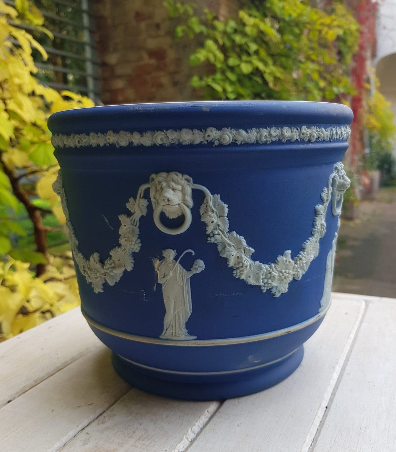 Jasperware Jardiniere Planter , Wedwood, England 1920 - 1940