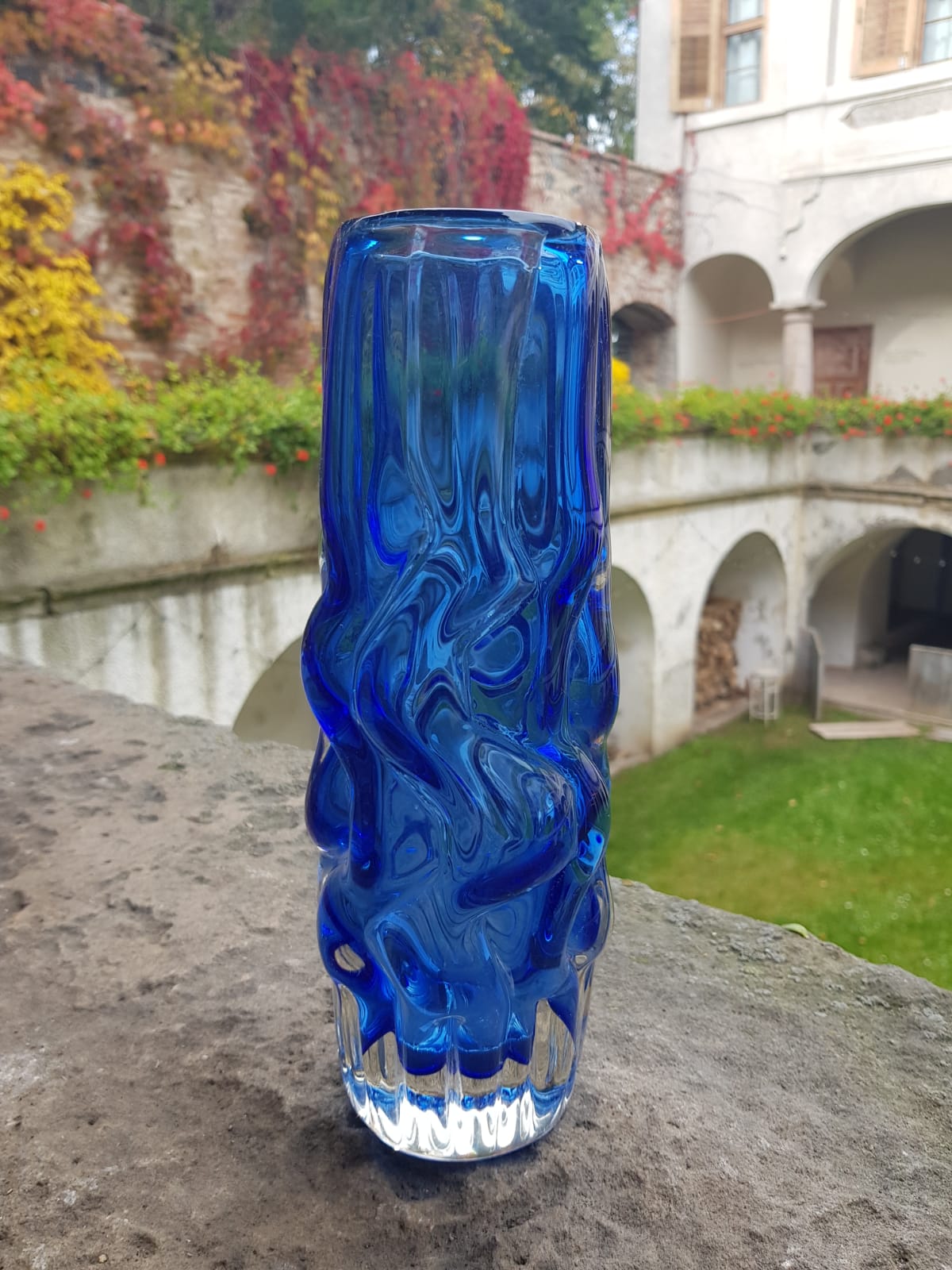 Glass Vase "Brain" by Pavel Hlava, Czechoslovakia 1968