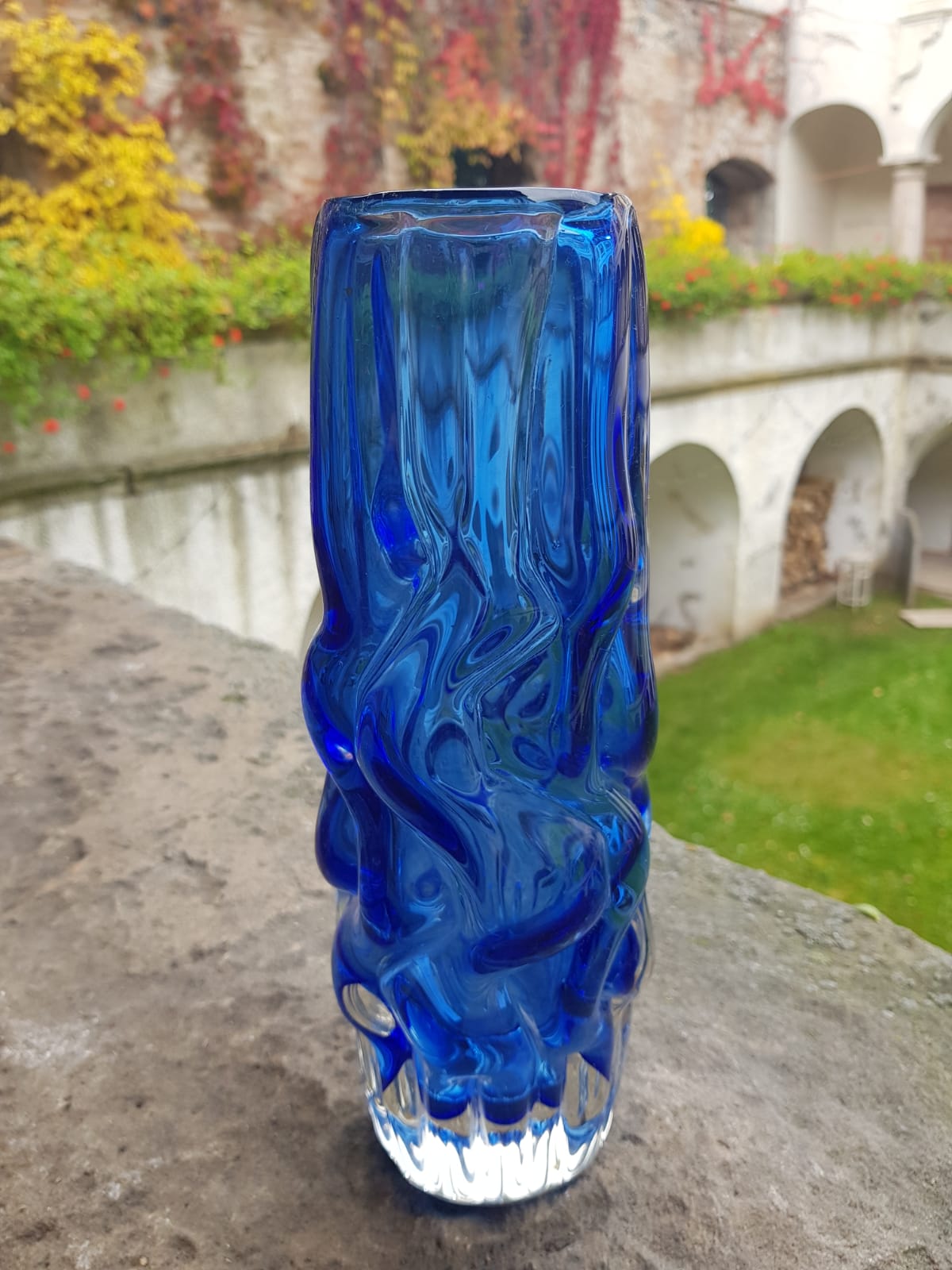 Glass Vase "Brain" by Pavel Hlava, Czechoslovakia 1968