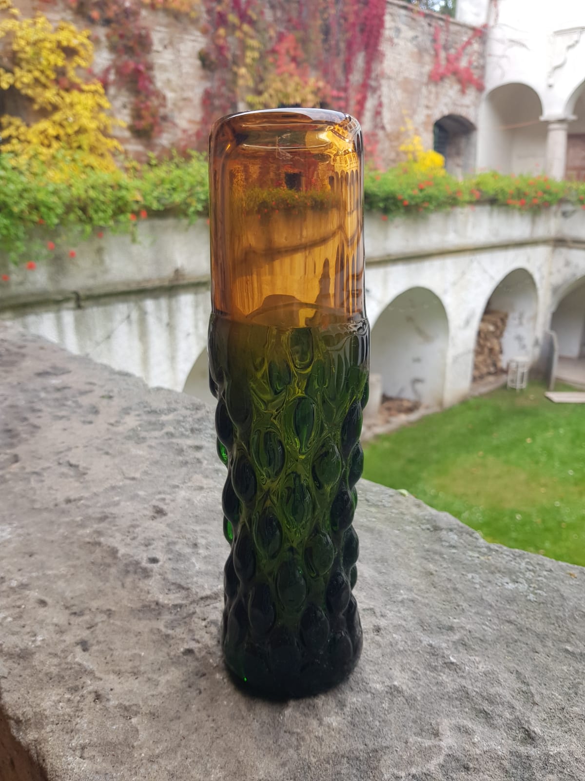 Glass Vase by Ladislav Paleček, Czechoslovakia 1976