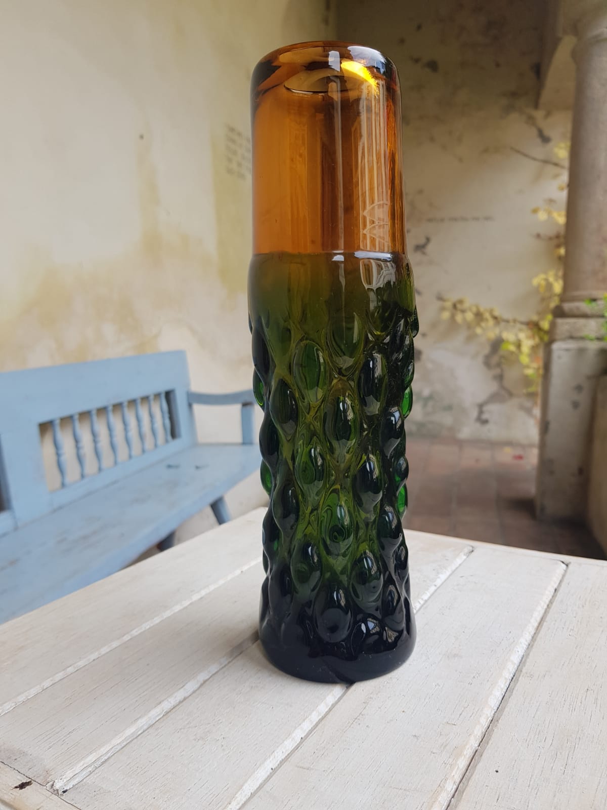 Glass Vase by Ladislav Paleček, Czechoslovakia 1976