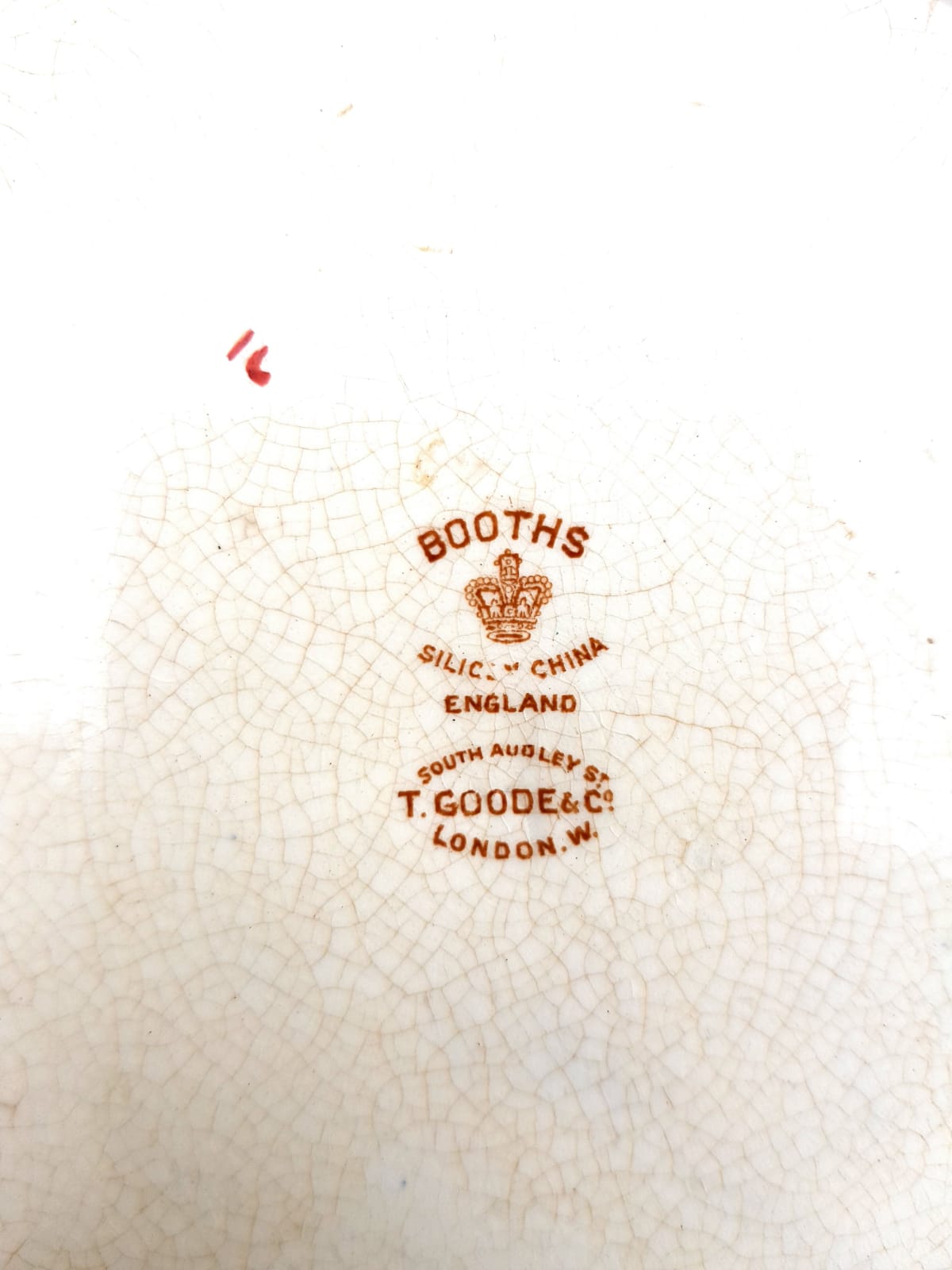 Booths Ltd. Blue Scale Punch Bowl, England,  early 1900s